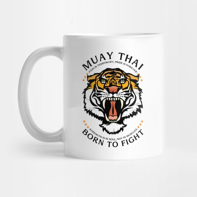 Muay Thai Born to Fight Tiger by KewaleeTee